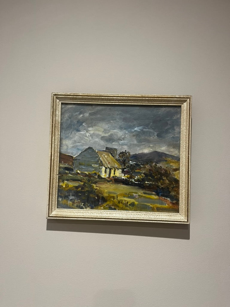 Vintage House Oil Painting