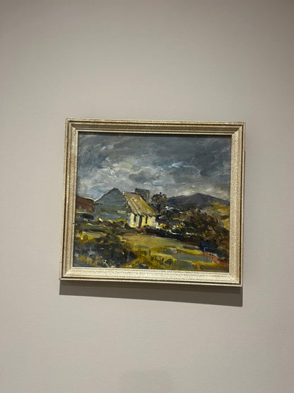 Vintage House Oil Painting