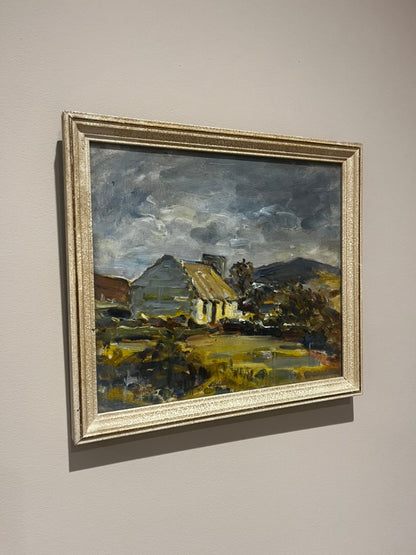 Vintage House Oil Painting