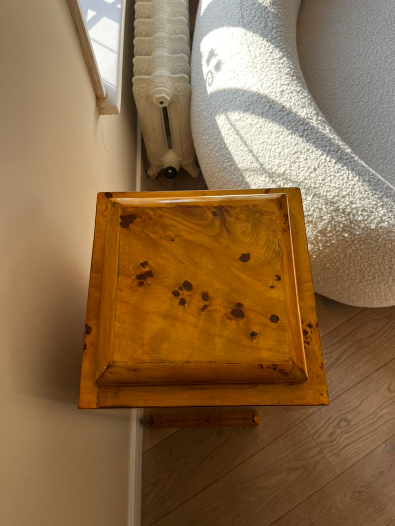 Burl Wood Plinth Pedestal