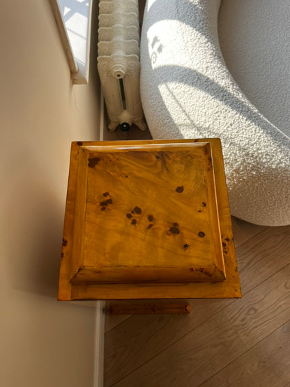 Burl Wood Plinth Pedestal